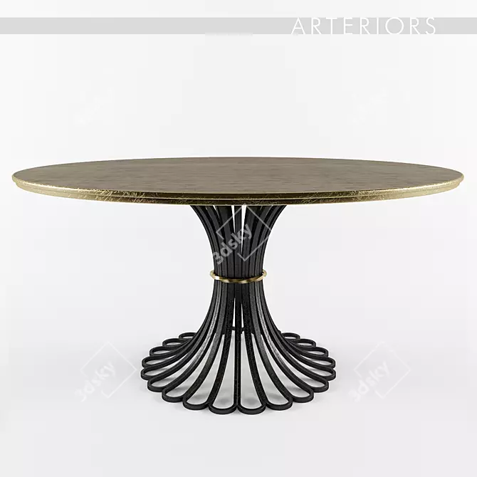 Elegant Draco Dining Table: A Stunning Statement. 3D model image 1