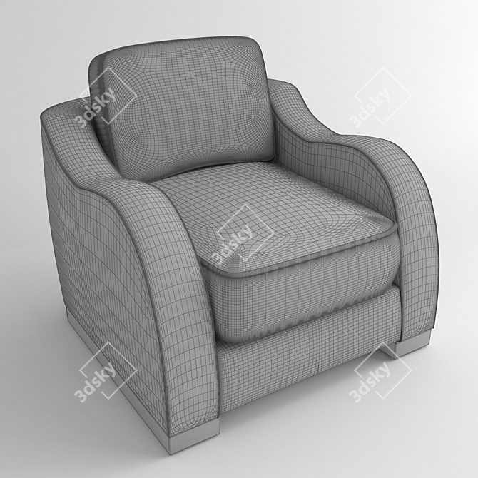 ArmaniCasa Debussy Armchair 3D model image 3