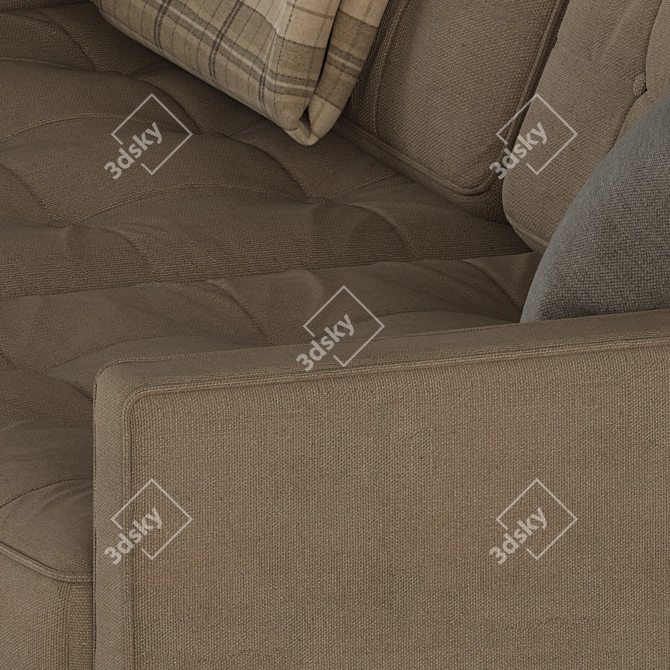 Midcentury Elegance: Florence Knoll Settee 3D model image 3