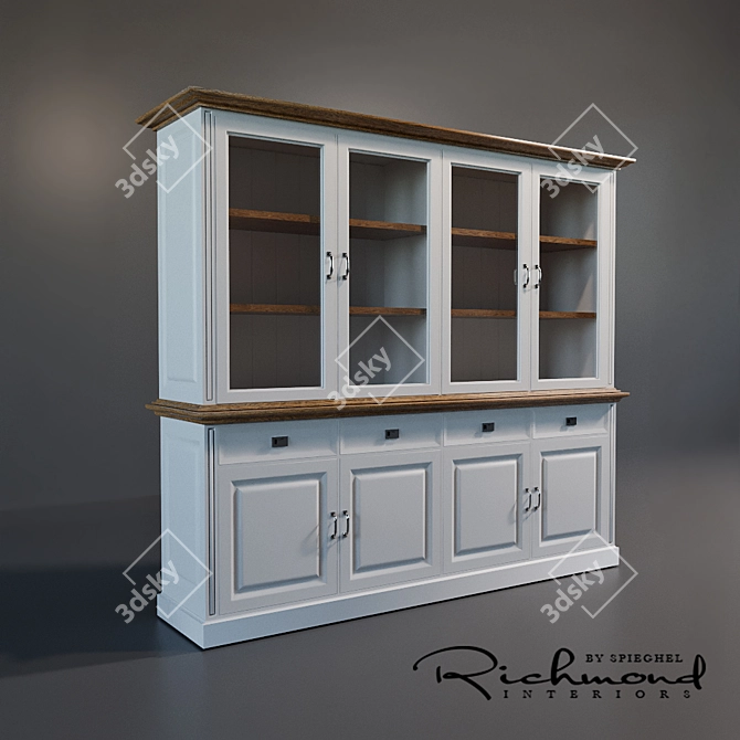 Title: Oakdale - Richmond Interiors Buffet Cabinet 3D model image 1