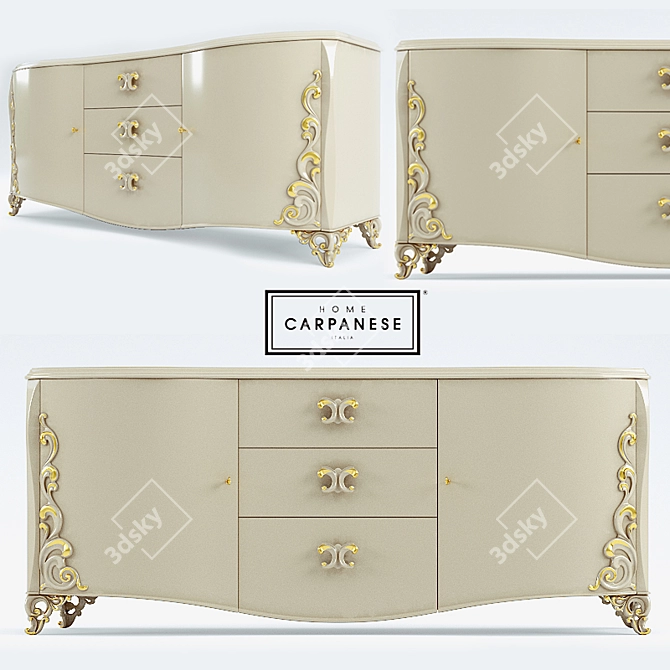 Elegant Carpanese Dresser | Classic Collection 3D model image 1