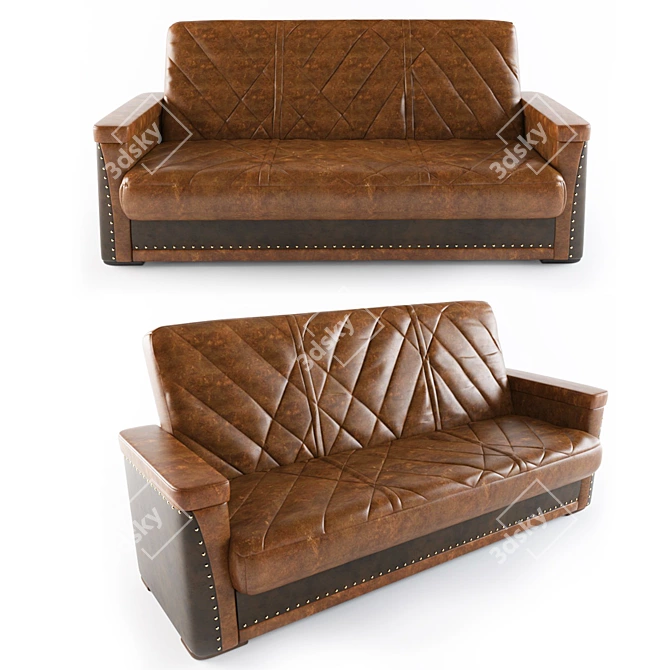 Contemporary Comfort Sofa 3D model image 1