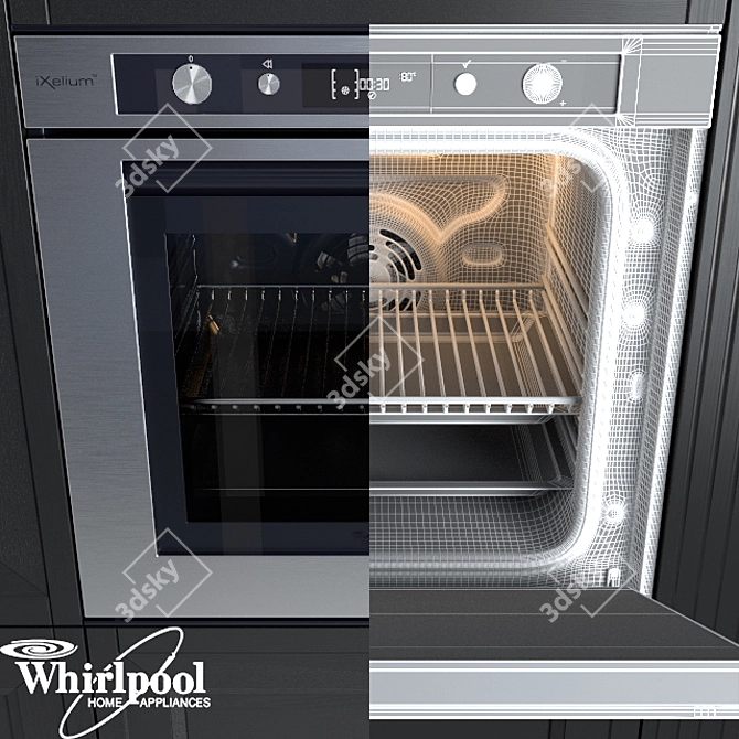 Whirlpool AKZ 6610 IXL: High-Performance Oven 3D model image 3