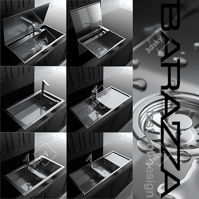 Barazza LAB Sink - Modern 3D Model 3D model image 2