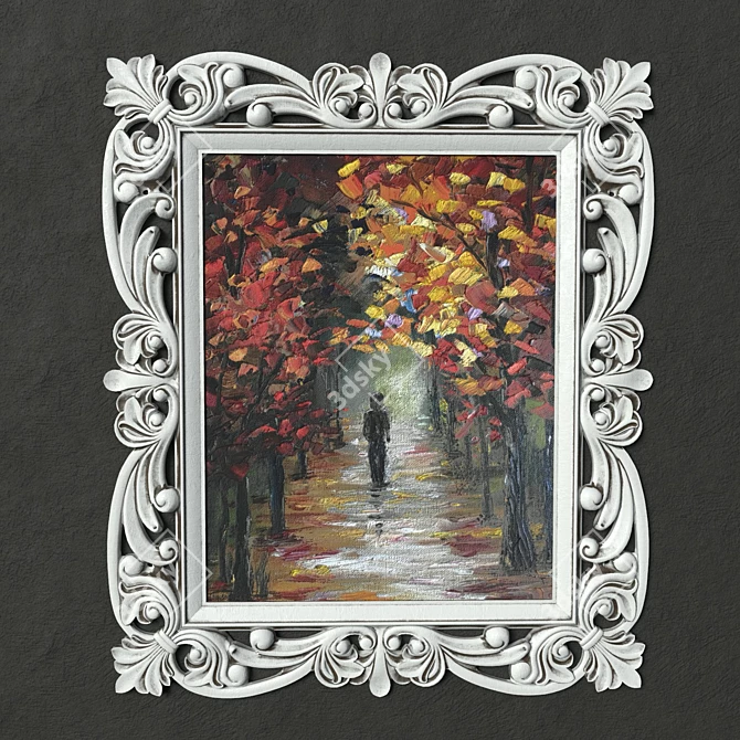 Classic Framed Picture: Elegance in Every Detail 3D model image 1