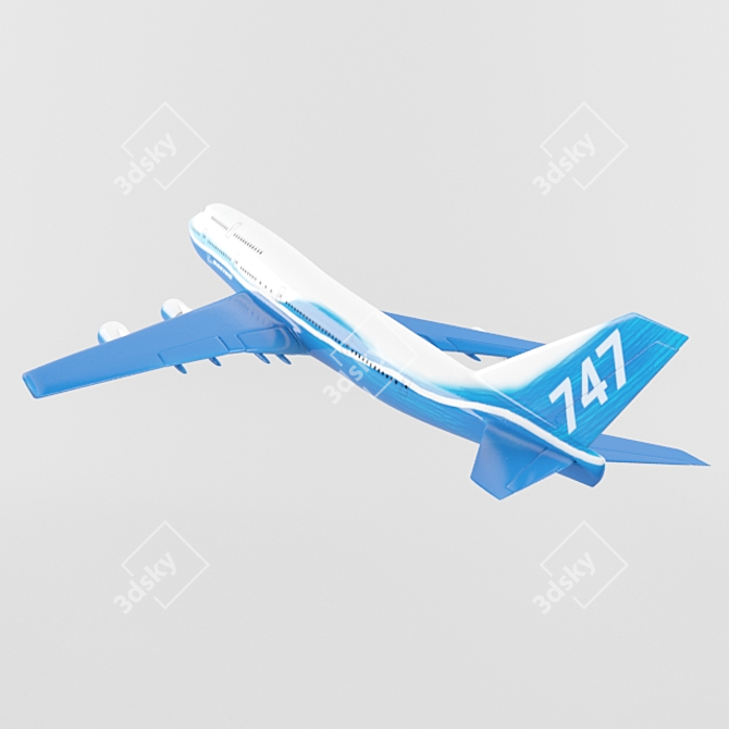 Animated Boeing 747 Model - Ultimate Aviation Experience 3D model image 2