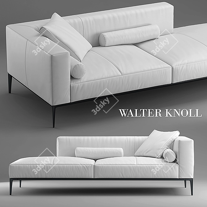 Elegant Walter Knoll Sofa 3D model image 1