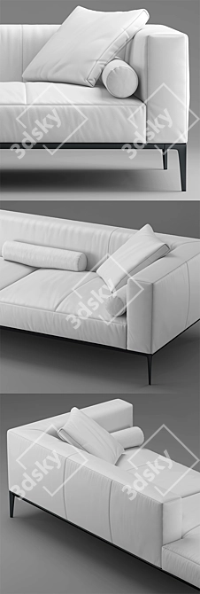 Elegant Walter Knoll Sofa 3D model image 2