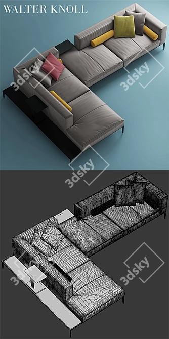 Jaan Living Sofa: Walter Knoll 3D model image 3