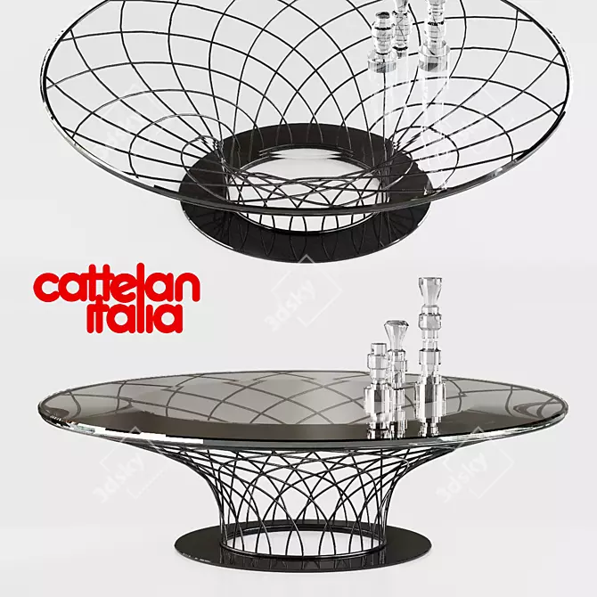 Elegant Cattelan NIDO Table 3D model image 1