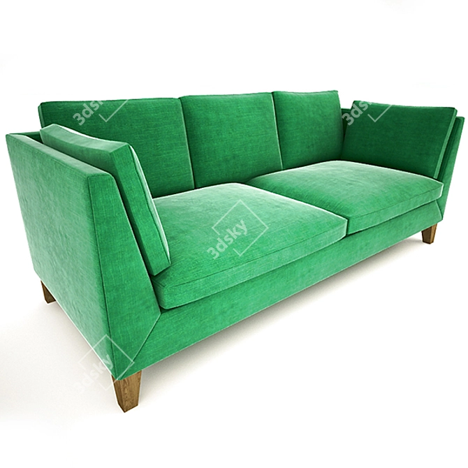 Modern Scandinavian Sofa: Stockholm 3D model image 2