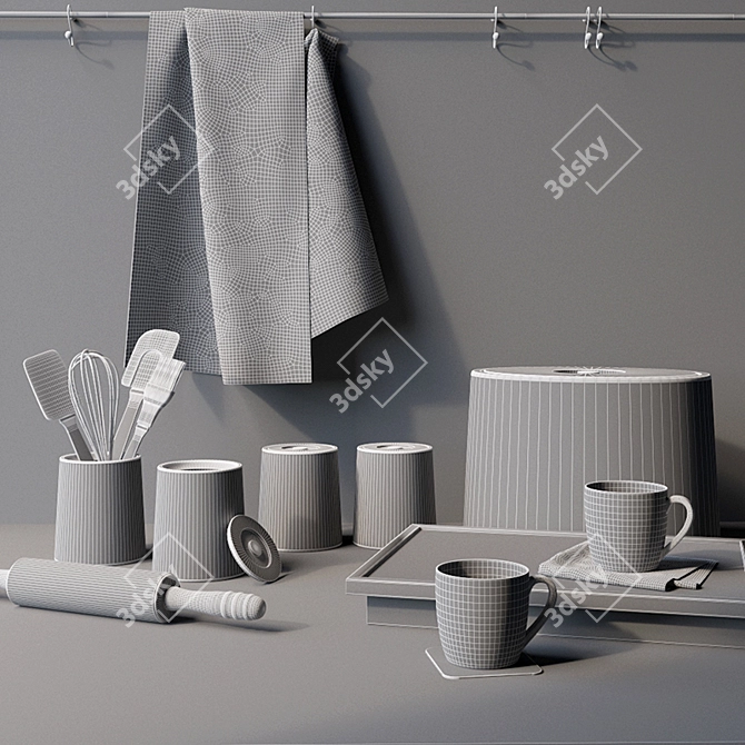 Premier Housewares Kitchen Set 3D model image 3