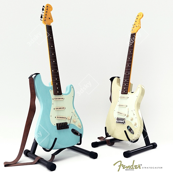 Fender Postmodern Strat: Vintage Relic 3D model image 1