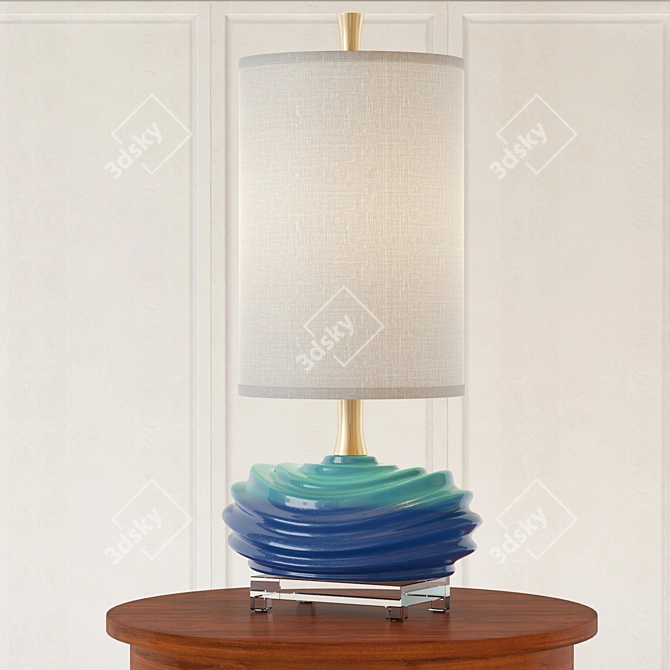 Elegant Talucah Table Lamp by Uttermost 3D model image 1