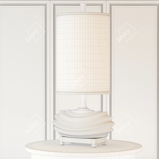Elegant Talucah Table Lamp by Uttermost 3D model image 2