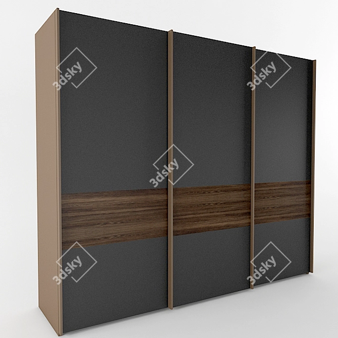 German HULSTA Design Wardrobe 3D model image 1