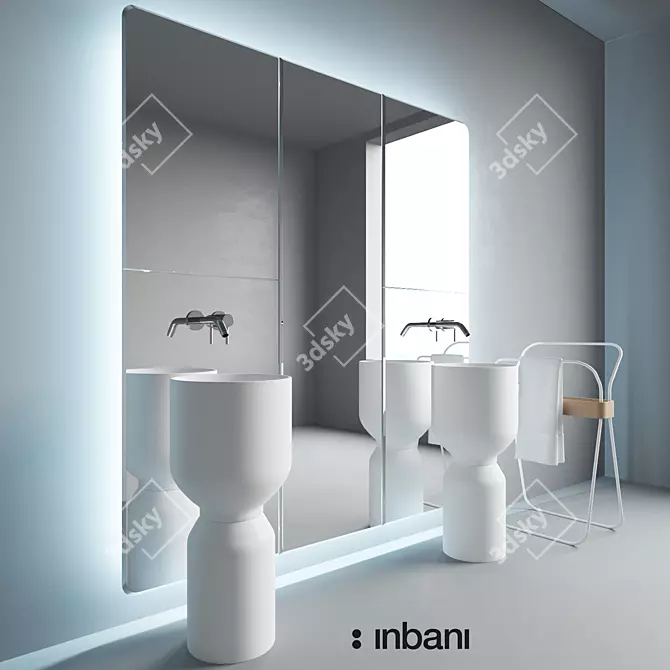 Inbani ORIGIN Bathroom Furniture Set 3D model image 1