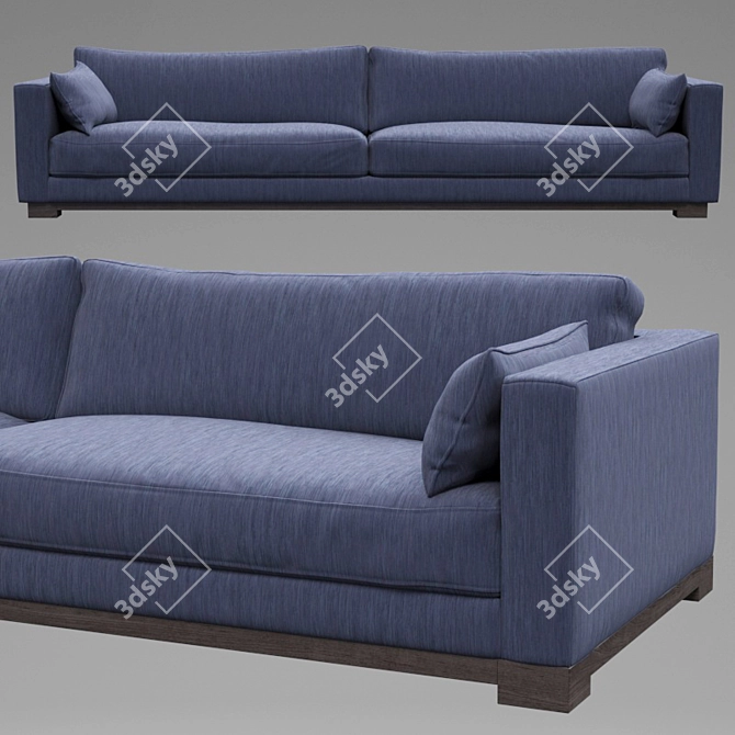 Sleek Loft Sofa by Frey 3D model image 1