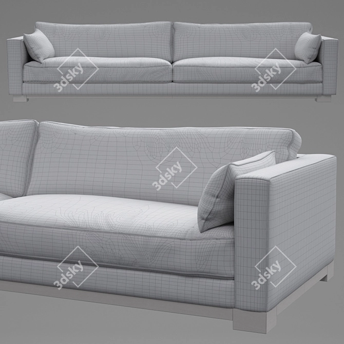 Sleek Loft Sofa by Frey 3D model image 2