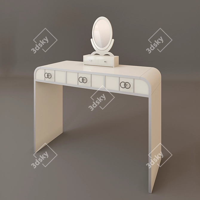 Italian Design Vanity Table 3D model image 1