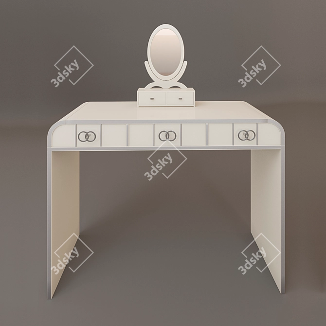 Italian Design Vanity Table 3D model image 3