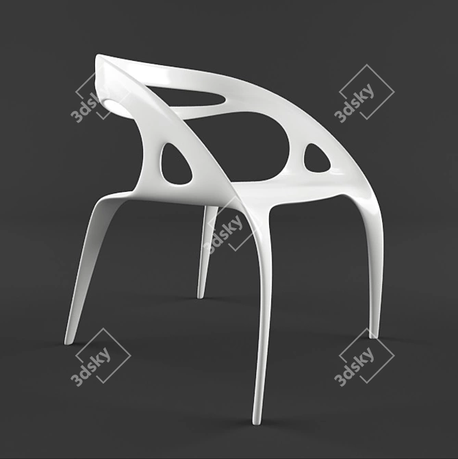 ErgoLite Task Chair 3D model image 1