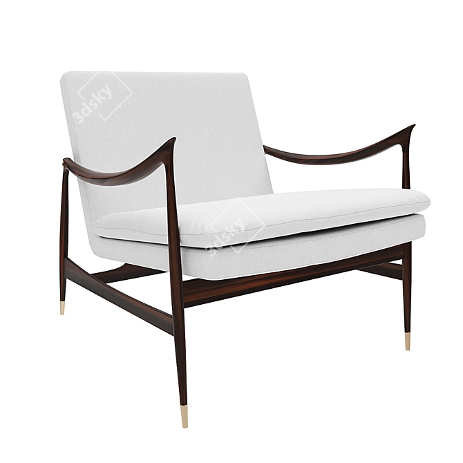 Danish Elegance: Espasso Chair 3D model image 1