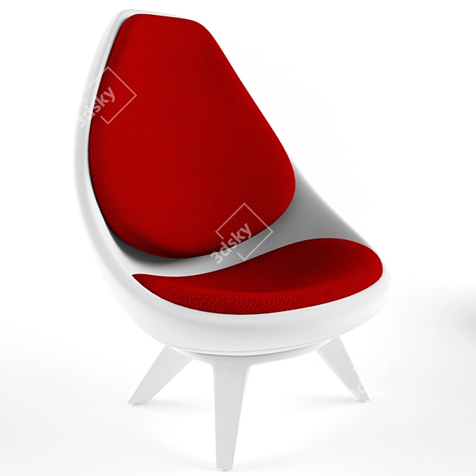 Orbit Swivel Lounge Chair 3D model image 1