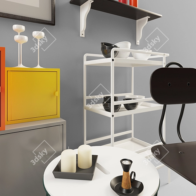 IKEA Furniture Set for Stylish Interiors 3D model image 2