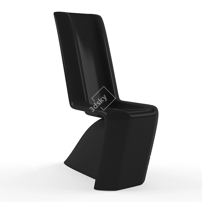 Futuristic Poly Chair 3D model image 1