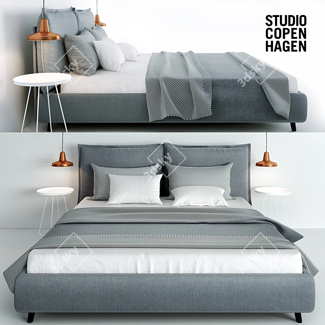 Nordic Dream Studio Bed 3D model image 1