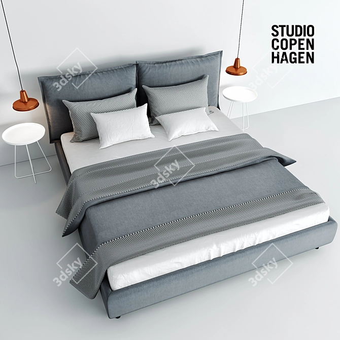 Nordic Dream Studio Bed 3D model image 2