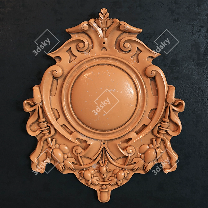 Title: Aged Patina Ornament 3D model image 1