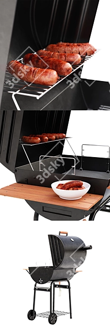 Wrangler Char Griller: Perfect for BBQ 3D model image 2