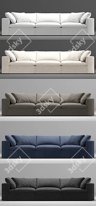 RH Modern Cloud Modular Sofa 3D model image 2