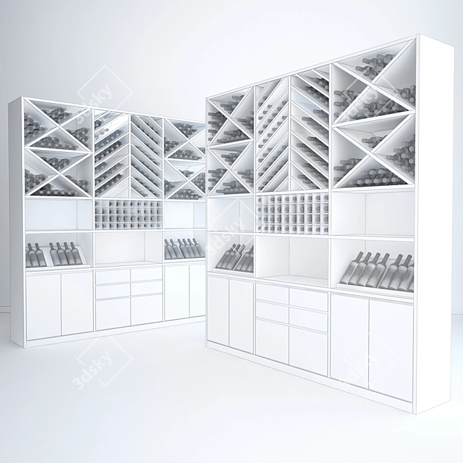 Wine Cellar: Elegant Wine Station 3D model image 2