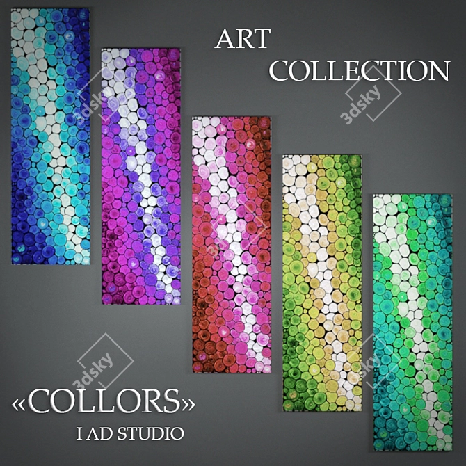 Title: Vibrant Art Collection "Colors 3D model image 1