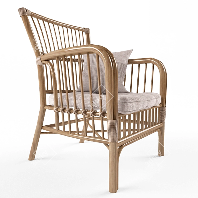 Cozy and Stylish Hampton Bay Chairs 3D model image 2