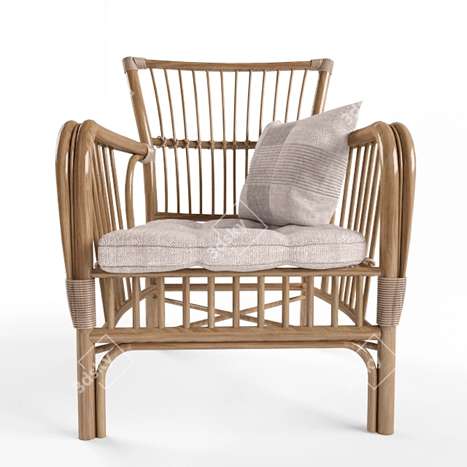 Cozy and Stylish Hampton Bay Chairs 3D model image 3