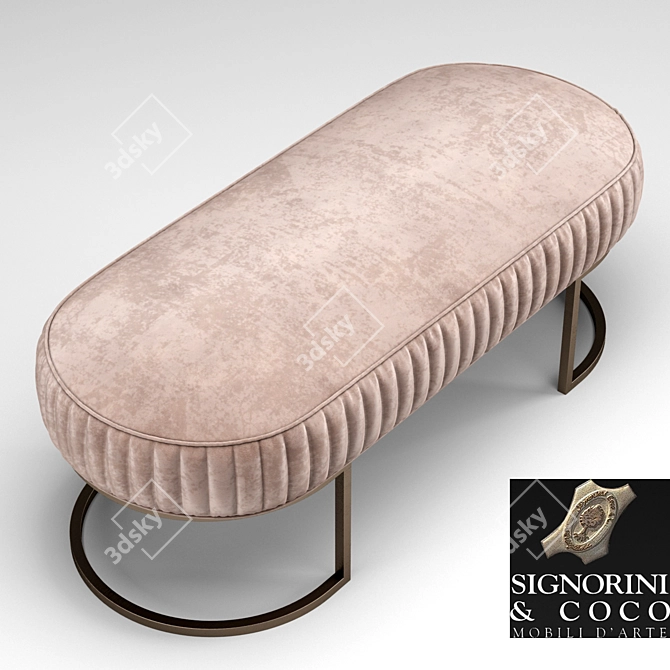 Bubble Bench: Signorini & Coco 3D model image 2