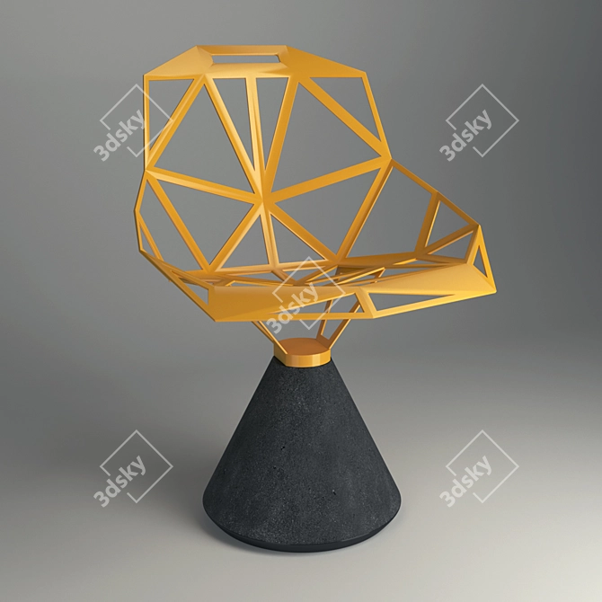 Italian Design Chair ONE 3D model image 1