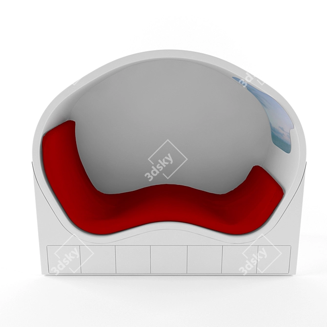 Futuristic CBTV Lounge Bed 3D model image 1