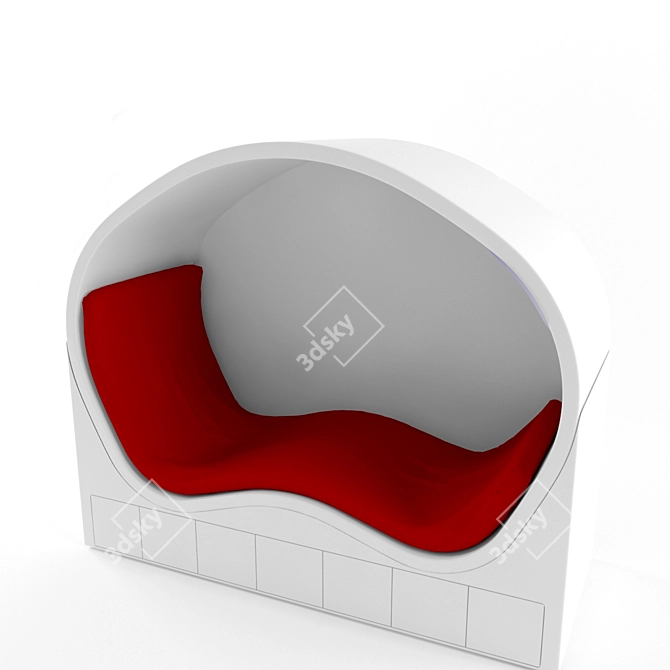 Futuristic CBTV Lounge Bed 3D model image 3