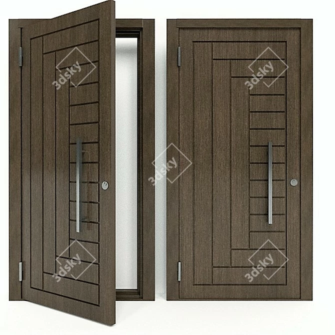 Sleek and Secure: DoorS5 3D model image 1