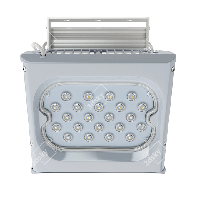 Compact LED Street Light 3D model image 1