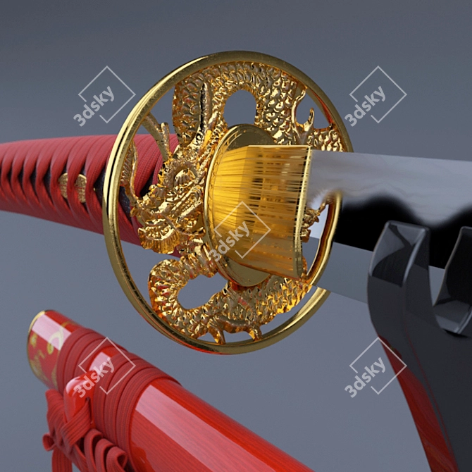 Dragon Slayer Katana 3D model image 2