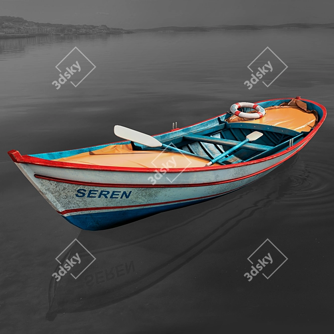 Sleek VR-Ready Boat 3D model image 1