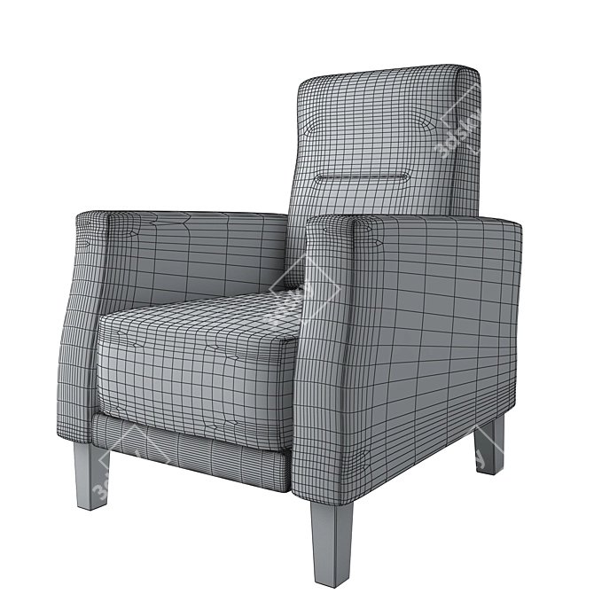 Manuel Larraga Riga Relax Chair 3D model image 3