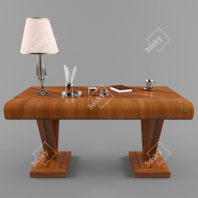 Capranelli Book Table: Elegant and Functional 3D model image 3