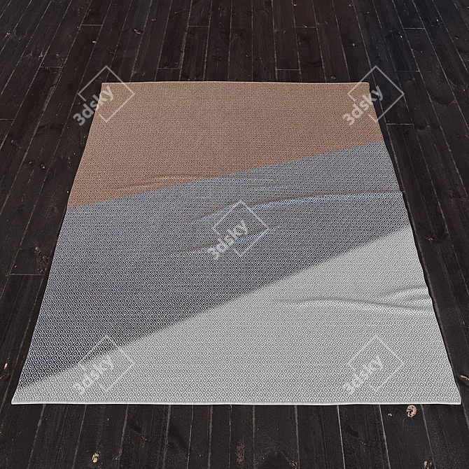 Dazzling Outdoor Rugs: Small Diamante Splendor! 3D model image 2